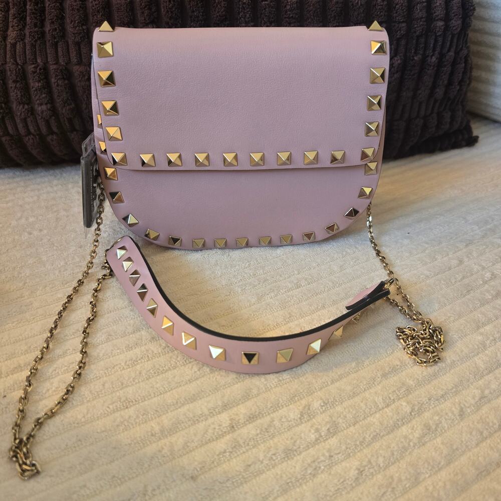 Valentino Garavani Rockstud Mini Saddle Leather Bag - NWT - Picture 8 of 8